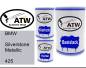 Preview: BMW, Silverstone Metallic, 425: 500ml Lackdose + 500ml Klarlack + 250ml Härter - Set, von ATW Autoteile West.